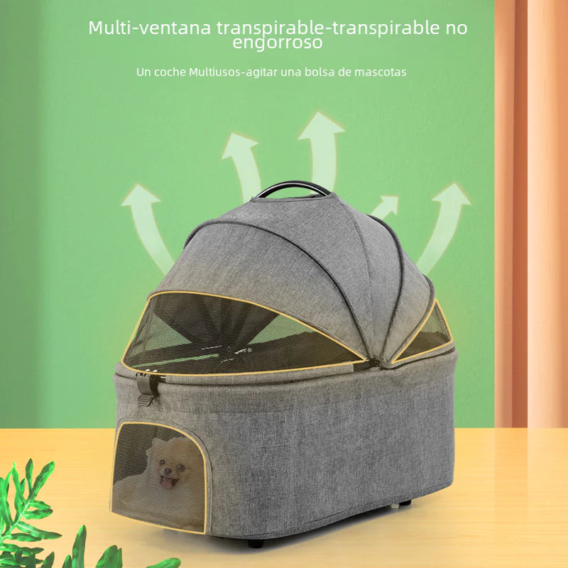 CARRILOA PLAGABLE PORTATIL GATOS Y PERROS PEQUEÑOS