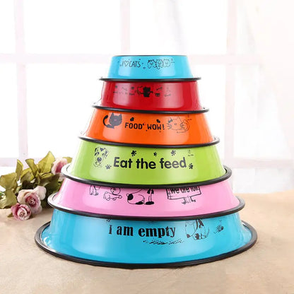 PLATO ACERO INOXIDABLE ANTIDESLIZANTE (6 tamaños)